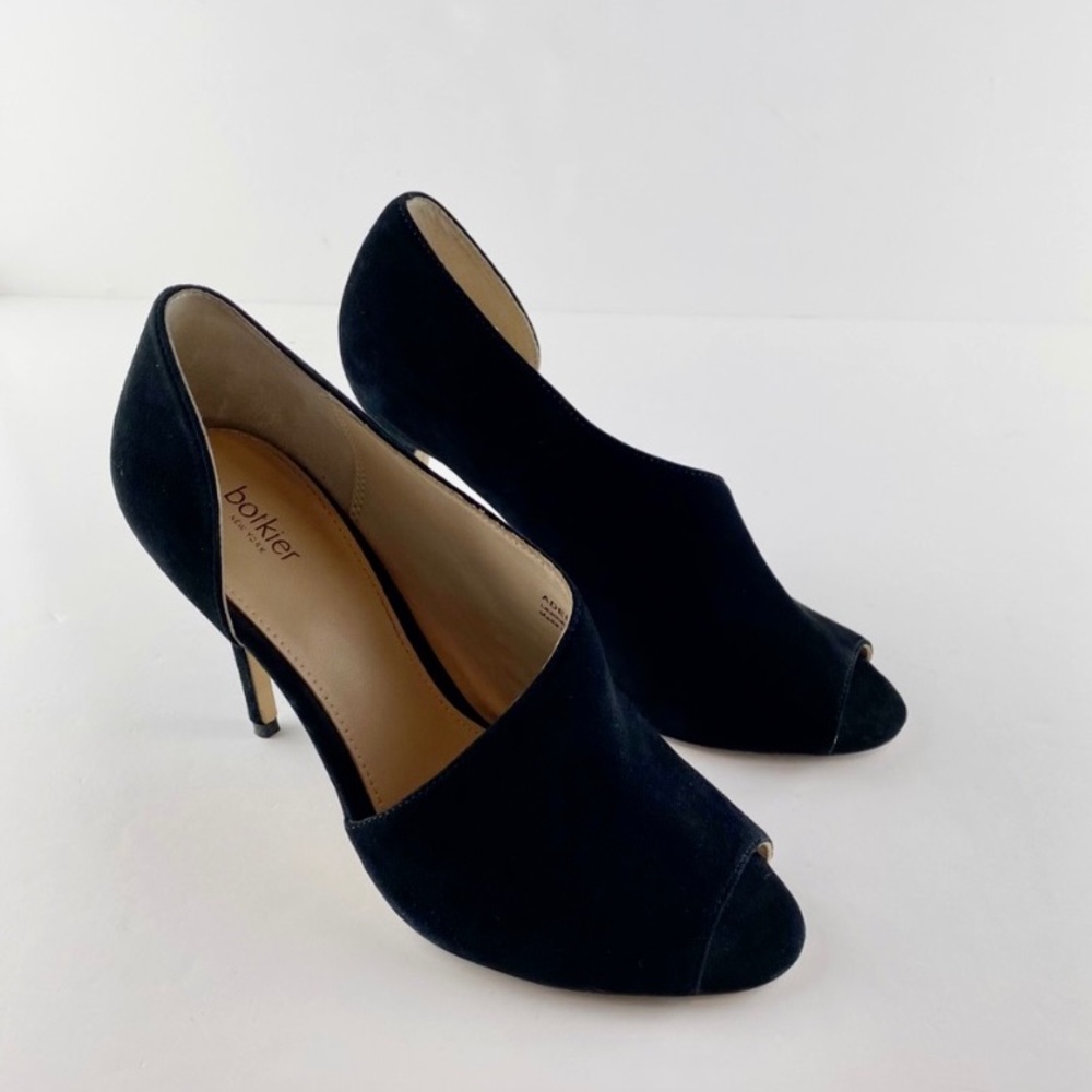 BOTKIER Black Adelia Asymmetric Suede Pumps Size 7